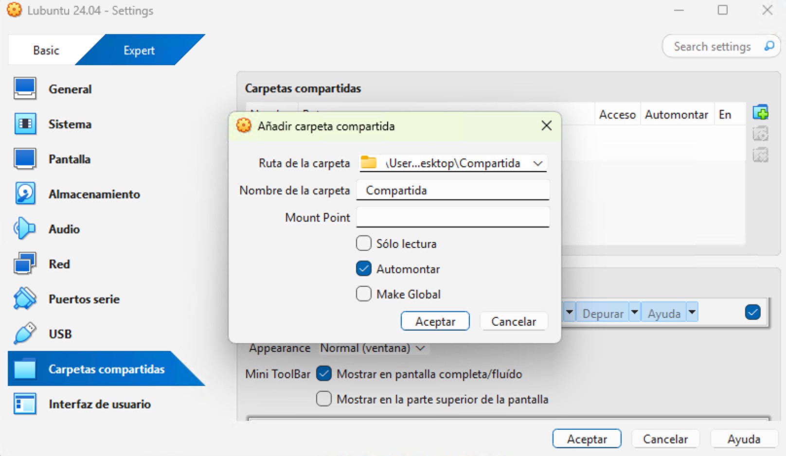 Carpeta compartida