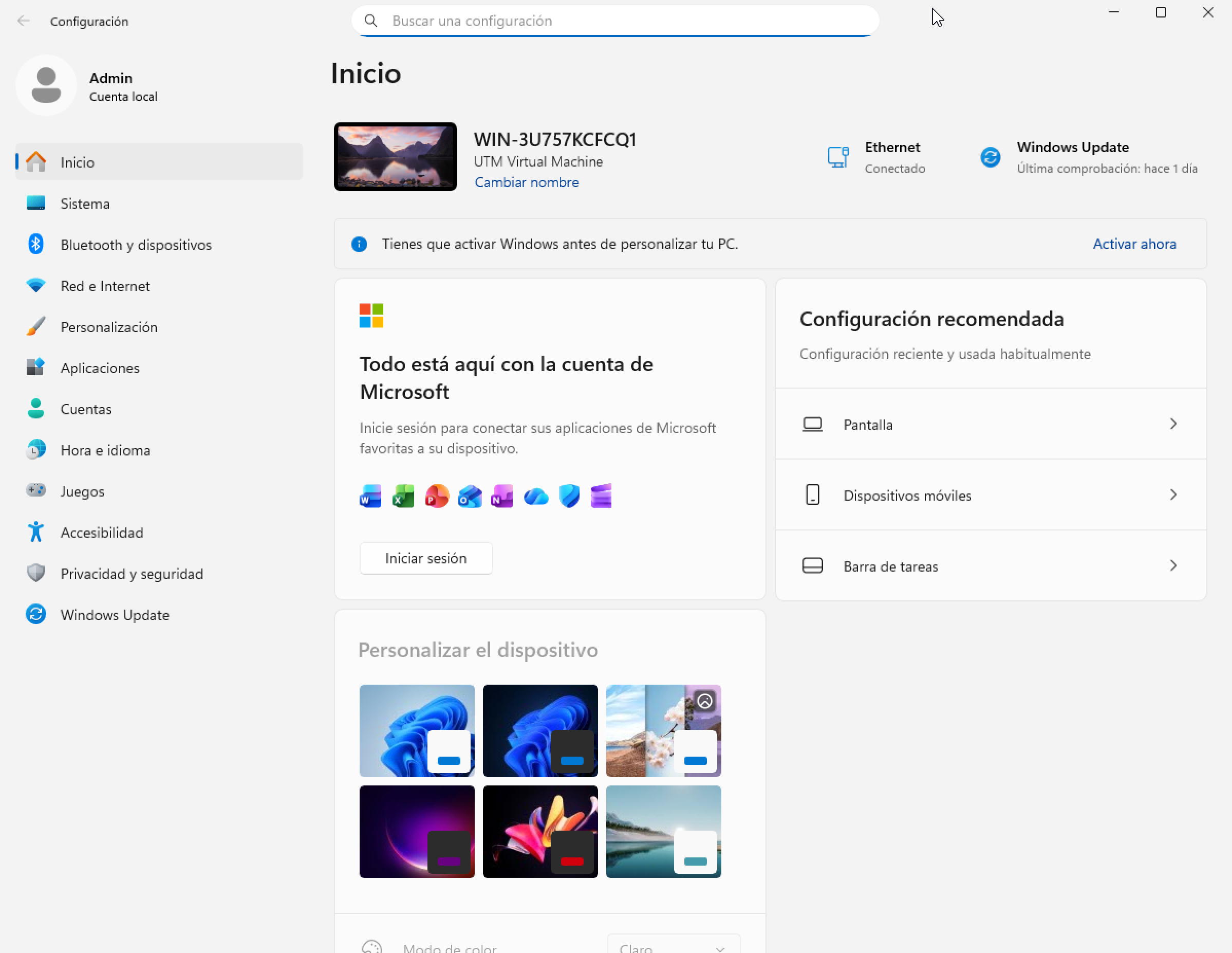 Configuración